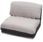 MCW Schlafsessel, Anthrazit, Hellgrau, Textil, 75x60x75 cm, Wohnzimmer, Sessel,