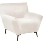 Beliani Sessel, Wei&szlig;, Textil, 94x88x88 cm, Wohnzimmer, Sessel, Polstersessel