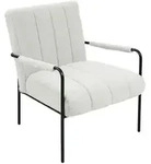 Svita Loungesessel, Wei&szlig;, Textil, 1-Sitzer, 70x80x75 cm, Esszimmer, St&uuml;hle,