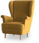 Masseno Sessel, Gelb, Holzwerkstoff, 75x103x75 cm, Wohnzimmer, Sessel,...