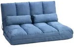 Homcom Bodenstuhl, Blau, Metall, F&uuml;llung: Schaumstoff,Polyester,Schaumstoff,