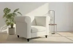 Livetastic Sessel Firenze, Creme, Holz, Kautschukholz, Uni, 111x83x87 cm,