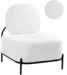 Beliani Sessel, Wei&szlig;, Textil, 67x81x74 cm, Wohnzimmer, Sessel, Polstersessel