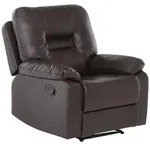 Beliani Sessel, Braun, Kunststoff, 85x101x74 cm, Wohnzimmer, Sessel, Relaxsessel