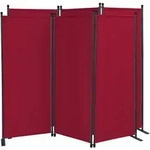 Quick Star Paravent, Kirschrot, Metall, 165x170 cm, Sonnenschutz & Sichtschutz,