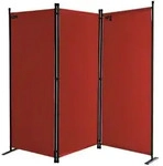Quick Star Paravent, Terracotta, Metall, 165x170 cm, Sonnenschutz & Sichtschutz,
