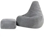 icon Sitzsack, Grau, Textil, 270 L, 94x40x92 cm, Wohnzimmer, Hocker,...