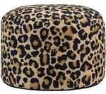 icon Sitzpouf, Mehrfarbig, Textil, Animalprint, Rund, 55x35x55 cm, Wohnzimmer,