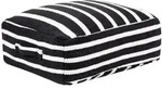Beliani Bodenkissen, Schwarz, Textil, 1-Sitzer, Quadratisch, 50x20x50 cm,...