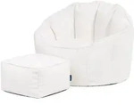 icon Sitzsack, Creme, Textil, 170 L, 1-Sitzer, Rund, 77x64x74 cm, Wohnzimmer,...