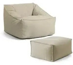 Mokebo Outdoor, Beige, Textil, 80x60x83 cm, Gartenm&ouml;bel, Outdoor-Sitzs&auml;cke