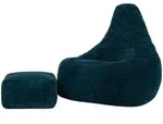 icon Sitzsack, Dunkelgr&uuml;n, Textil, 270 L, 94x40x92 cm, Wohnzimmer, Hocker,