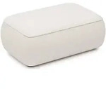 Selsey Pouf, Creme, Kunststoff, 1-Sitzer, Rechteckig, 100x44x68 cm, Wohnzimmer,