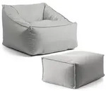 Mokebo Outdoor, Grau, Textil, 80x60x83 cm, Gartenm&ouml;bel, Outdoor-Sitzs&auml;cke