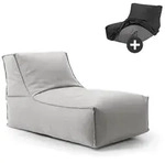 Mokebo Outdoor, Hellgrau, Textil, 60x65x95 cm, Gartenm&ouml;bel, Outdoor-Sitzs&auml;cke