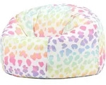 icon Kindersitzsack, Perlmutt, Textil, Tiere, 170 L, Rund, 80x45x80 cm,...