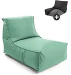 Mokebo Outdoor, Mintgr&uuml;n, Textil, 60x65x95 cm, Gartenm&ouml;bel, Outdoor-Sitzs&auml;cke