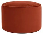 icon Sitzpouf, Orange, Textil, Zylindrisch, 55x35x55 cm, Wohnzimmer, Hocker,...