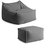 Mokebo Sitzsack, Anthrazit, Textil, 150x75x60 cm, Wohnzimmer, Hocker,...