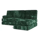Masseno Ecksofa, Gr&uuml;n, Textil, 3-Sitzer, L-Form, 200x120 cm, Wohnzimmer, Sofas &