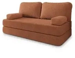 Masseno Bettsofa, Orange, Textil, 3-Sitzer, 170x86x80 cm, Wohnzimmer, Sofas &