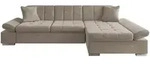 Mirjan24 Ecksofa, Taupe, Textil, 5-Sitzer, Ottomane rechts,Rechteckig, 278x161...