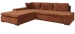 Mirjan24 Ecksofa, Bronze, Textil, 5-Sitzer, L-Form,Rechteckig, 302x213 cm,