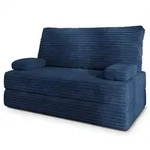Masseno Bettsofa, Blau, Textil, 2-Sitzer, 140x86x60 cm, Wohnzimmer, Sofas & Couches,