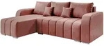 Mirjan24 Ecksofa, Rosa, Metall, L-Form,L-Form, 244x147 cm, Wohnzimmer, Sofas &
