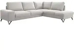 Mirjan24 Ecksofa, Kaschmir, Metall, 5-Sitzer, L-Form, 285x214 cm, Wohnzimmer,...