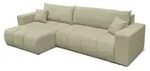 Fun M&ouml;bel Ecksofa, Gr&uuml;n, Textil, Ottomane links, 278x145 cm, Wohnzimmer,...