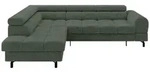 Altdecor Ecksofa, Gr&uuml;n, Kunststoff, 6-Sitzer, 272x203 cm, Wohnzimmer, Sofas &