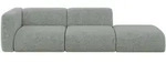 Altdecor Sofa, Hellgr&uuml;n, Kunststoff, 3-Sitzer, L-Form, 296x70x89 cm, Wohnzimmer,