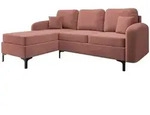 Mirjan24 Ecksofa, Grau, Metall, 5-Sitzer, L-Form,L-Form, 225x172 cm, Wohnzimmer,