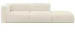 Altdecor Sofa, Kaschmir, Kunststoff, 3-Sitzer, L-Form, 296x70x89 cm, Wohnzimmer,
