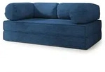 Masseno Bettsofa, Blau, Textil, 3-Sitzer, 170x68x80 cm, Wohnzimmer, Sofas & Couches,