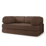 Masseno Bettsofa, Braun, Textil, 3-Sitzer, 170x68x80 cm, Wohnzimmer, Sofas & Couches,