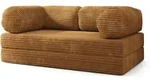 Masseno Bettsofa, Orange, Textil, 3-Sitzer, 170x68x80 cm, Wohnzimmer, Sofas &