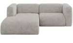 Altdecor Ecksofa, Hellgrau, Kunststoff, 2-Sitzer, 227x179 cm, Wohnzimmer, Sofas &