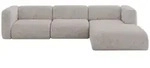 Altdecor Ecksofa, Hellgrau, Kunststoff, 4-Sitzer, 318x179 cm, Wohnzimmer, Sofas &