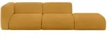 Altdecor Sofa, Currygelb, Kunststoff, 3-Sitzer, L-Form, 296x70x89 cm, Wohnzimmer,