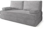 Masseno Bettsofa, Hellgrau, Textil, 3-Sitzer, 170x86x80 cm, Wohnzimmer, Sofas &