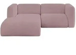 Altdecor Ecksofa, Rosa, Kunststoff, 2-Sitzer, 227x179 cm, Wohnzimmer, Sofas &