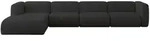 Altdecor Ecksofa, Anthrazit, Kunststoff, 5-Sitzer, 409x179 cm, Wohnzimmer, Sofas &