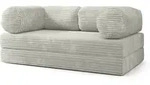 Masseno Bettsofa, Hellgrau, Textil, 3-Sitzer, 170x68x80 cm, Wohnzimmer, Sofas &