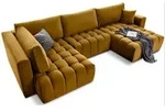 Eltap Wohnlandschaft, Gelb, Kunststoff, 4-Sitzer, U-Form, 170x92x340 cm,...