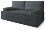 Masseno Bettsofa, Dunkelgrau, Textil, 3-Sitzer, 170x86x80 cm, Wohnzimmer, Sofas &