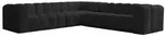 Fun M&ouml;bel Ecksofa, Schwarz, Textil, U-Form, 300x300 cm, Wohnzimmer, Sofas &...