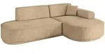 Altdecor Ecksofa, Taupe, Kunststoff, 3-Sitzer, L-Form, 243x171 cm, Wohnzimmer,...