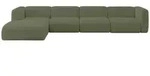 Altdecor Ecksofa, Olivgr&uuml;n, Kunststoff, 5-Sitzer, 409x179 cm, Wohnzimmer, Sofas &
